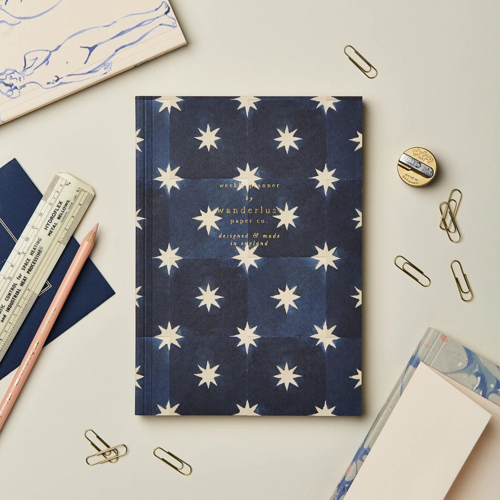 Navy Star A5 Undated Planner - WAN PL3 - Uneeka