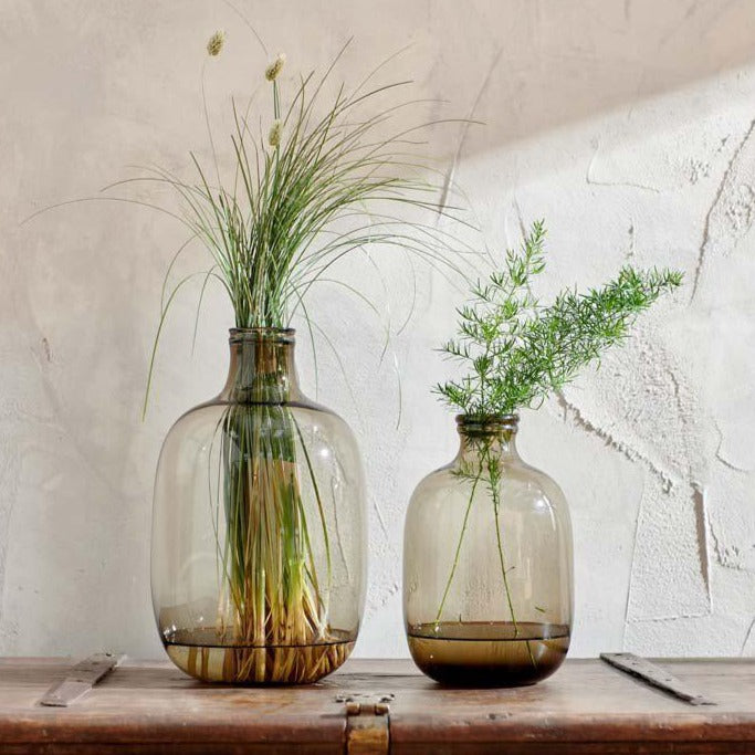 Lua Brown Glass Vase