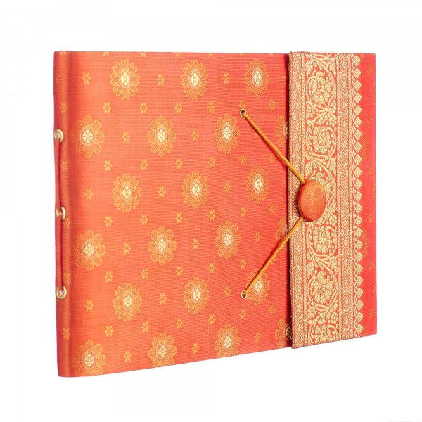 Medium Sari Photo Album Orange