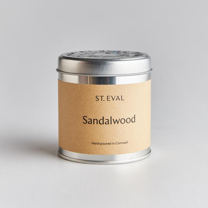 Tin Candle Sandalwood St Eval