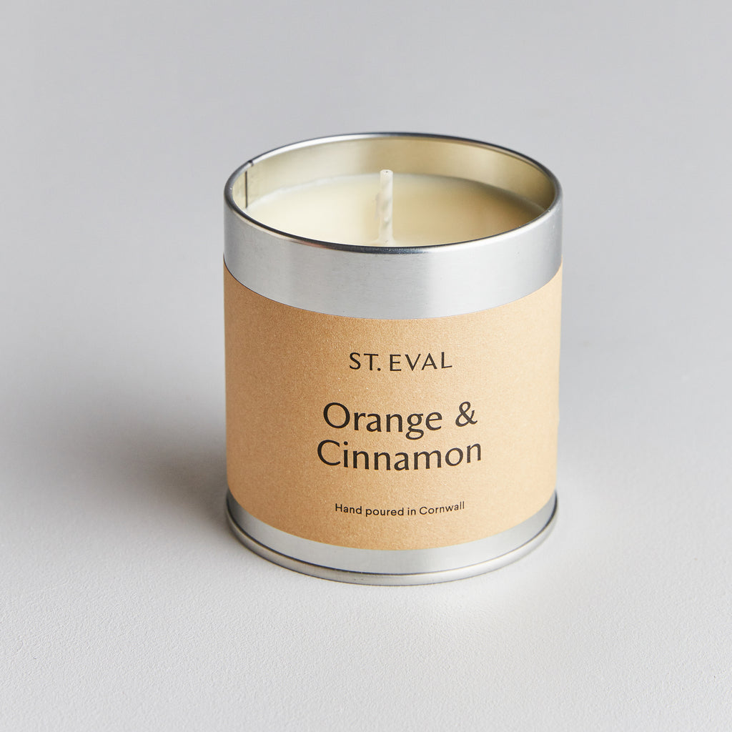 Tin Candle Orange & Cinnamon St Eval