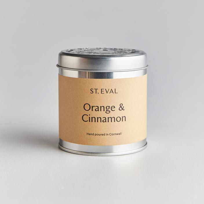 Tin Candle Orange & Cinnamon St  Eval