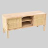 Rustic TV Unit with Sliding Doors